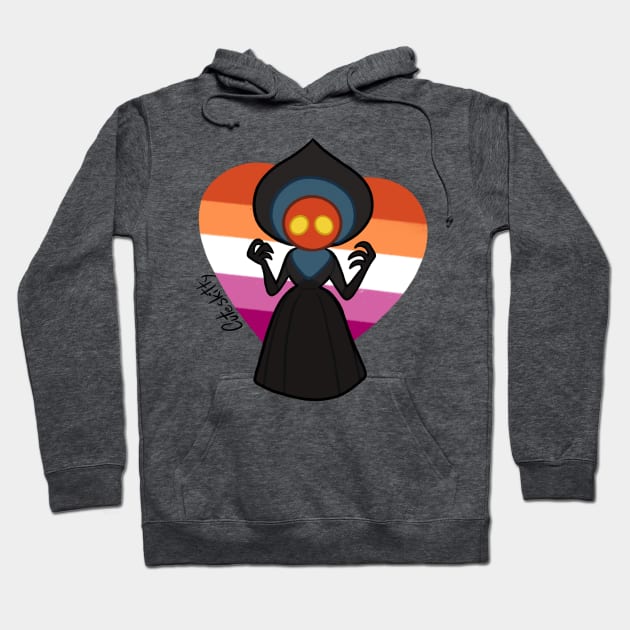 [Pride Cryptids] Flatwoods Monster Hoodie by Cuteskitty